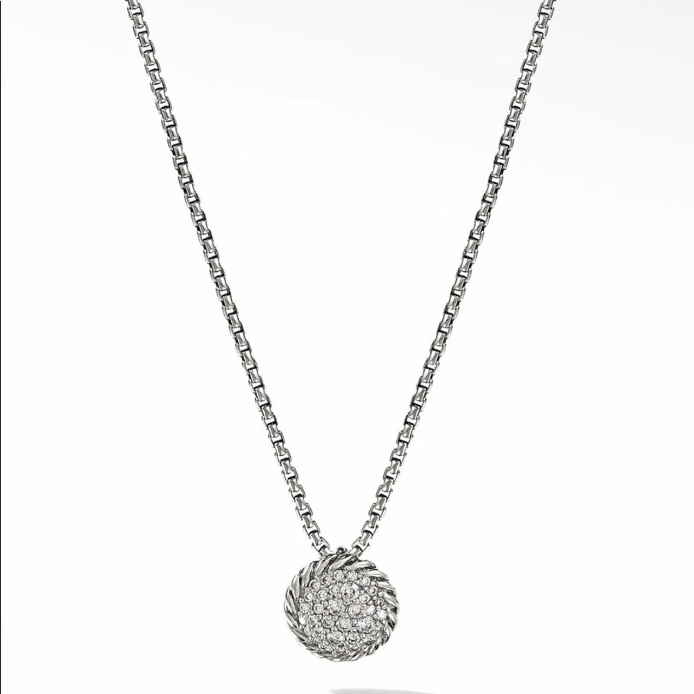 SOLD!!! David Yurman Petite Pavé Pendant Necklace